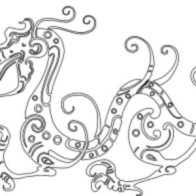 Точечная роспись дракон трафарет