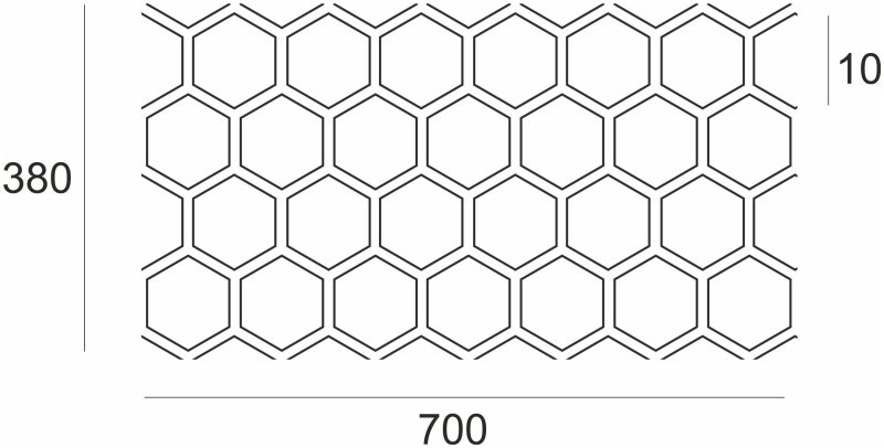 Трафарет соты для штукатурки