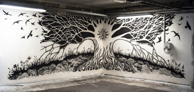 Креативная роспись стен