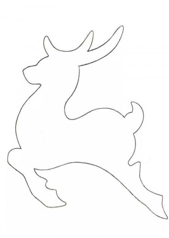 Трафарет "олени"