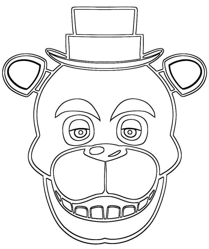 Фредди АНИМАТРОНИК раскраска