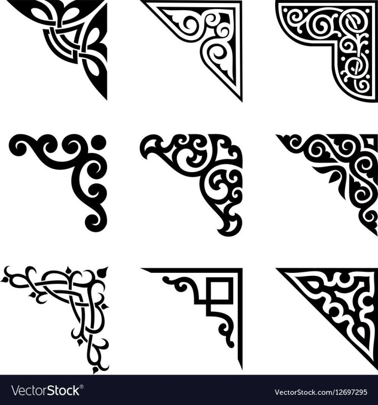 Узор уголок