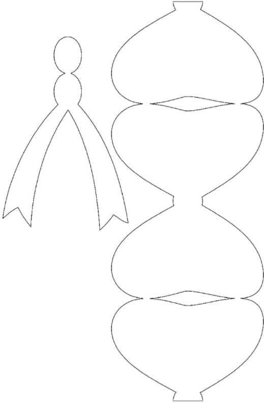 Выкройка бантика