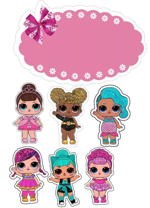 Кукла ЛОЛ топперы для торта