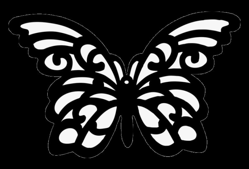 Трафареты бабочки