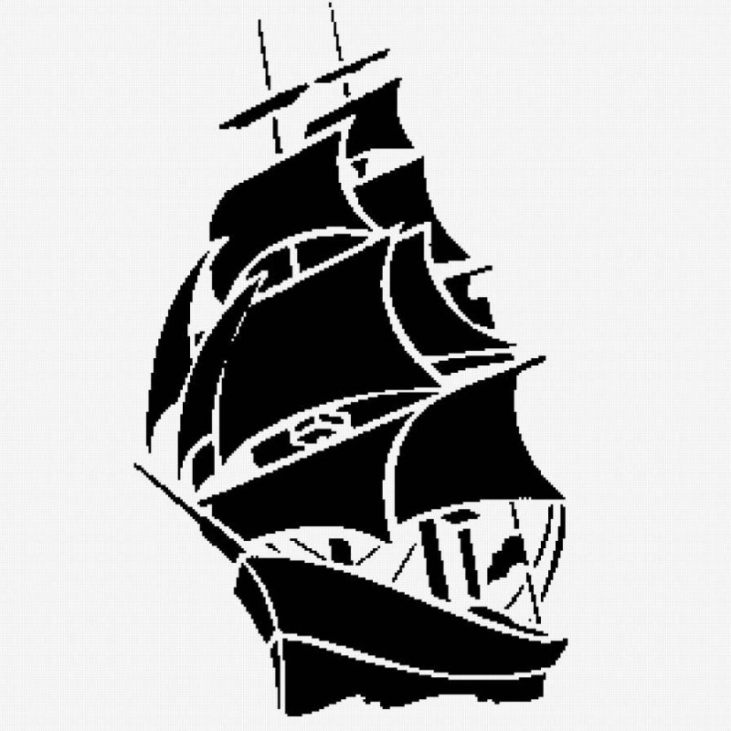 Силуэт корабля