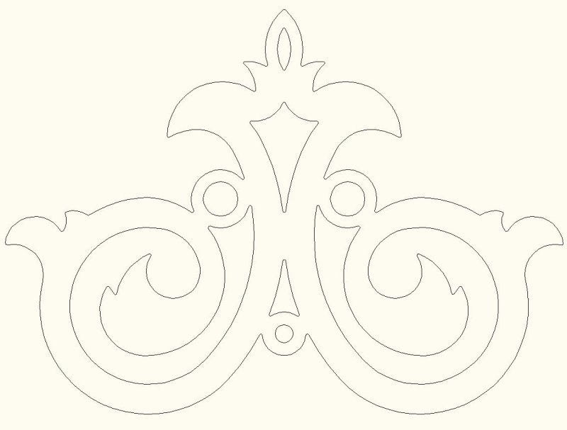 Ажурный трафарет для декора