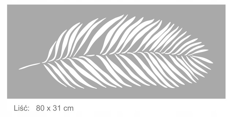 Тропические листья трафареты для стен