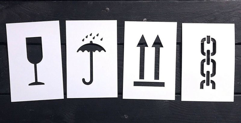 Трафарет надпись