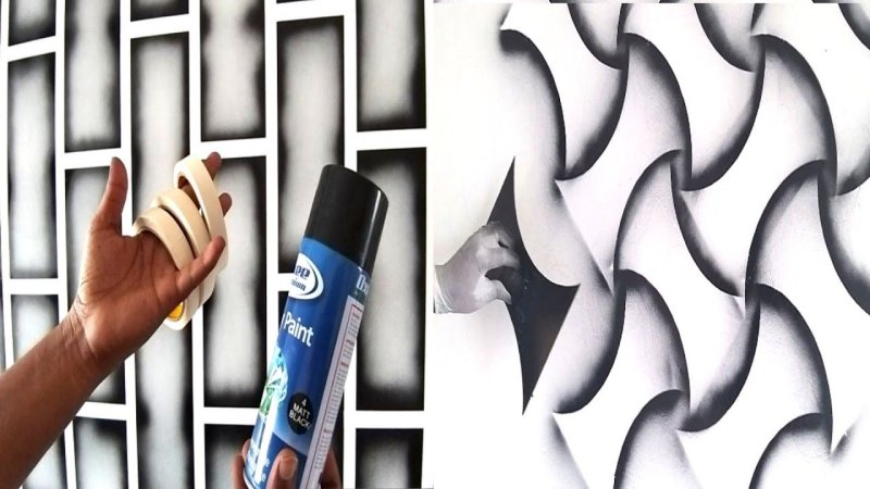 Трафареты для стен 3д