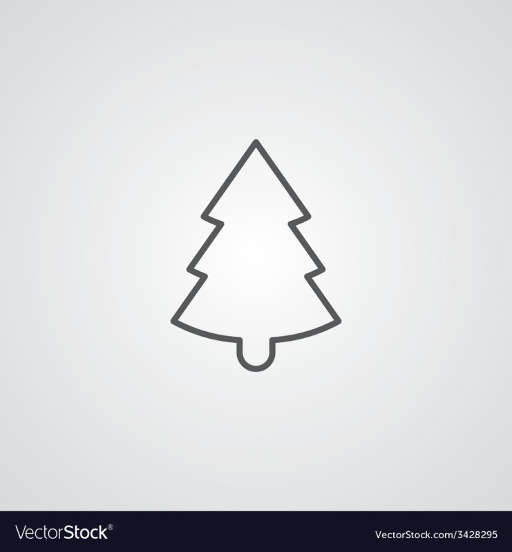 Елочка контур