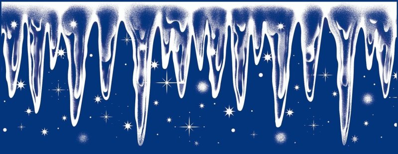 Узоры для новогодних сосулек