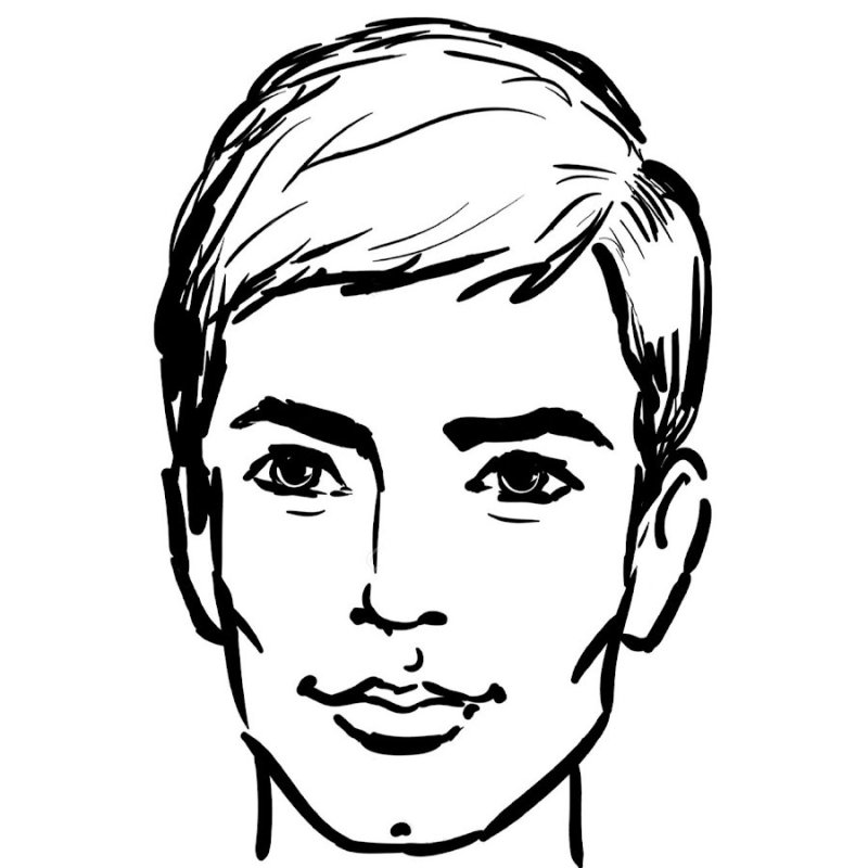Лицо мужчины рисунок