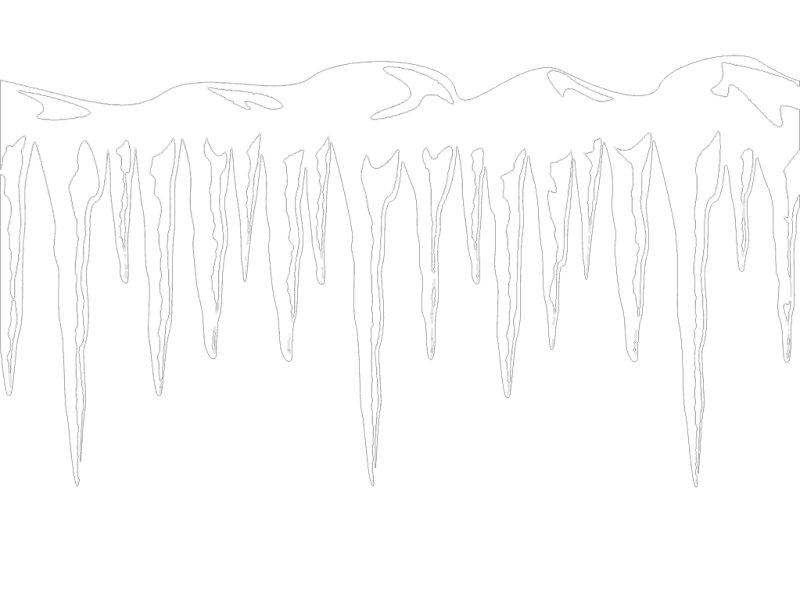 Сосульки раскраска
