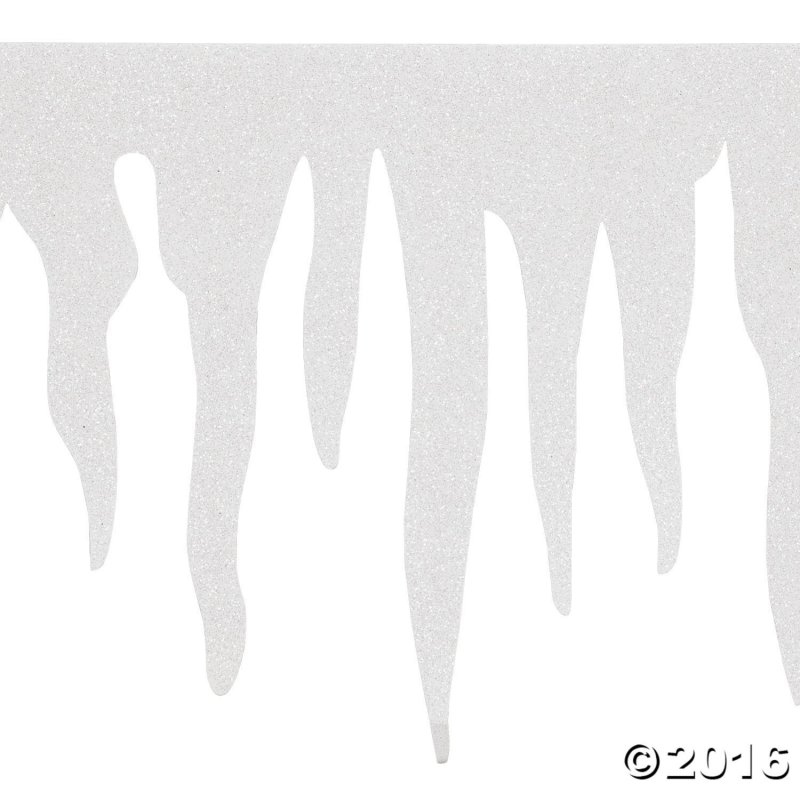 Сосульки трафарет