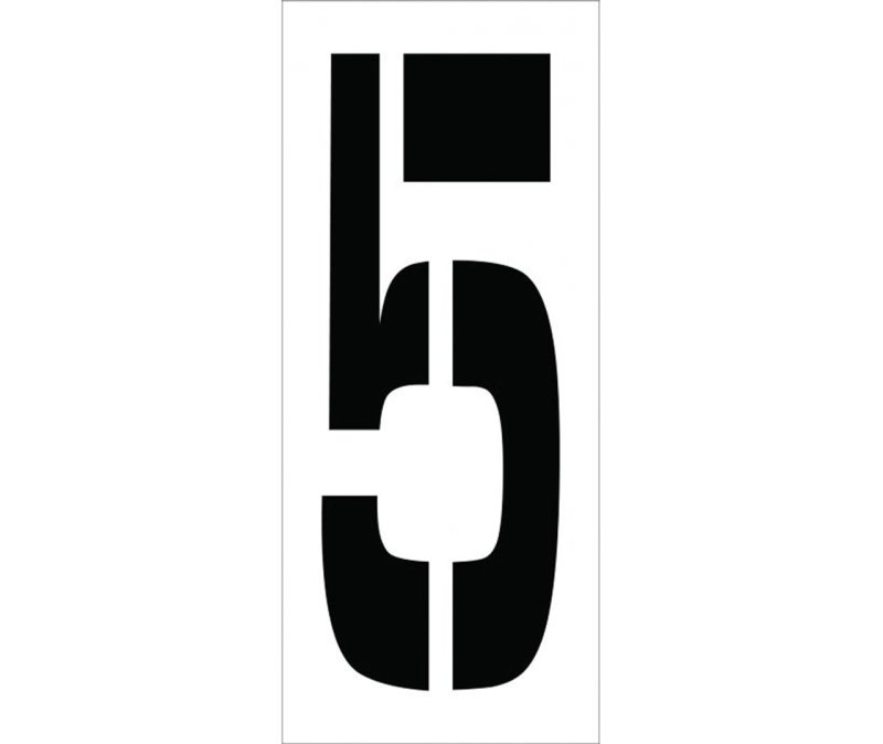 Трафарет цифр для гаража