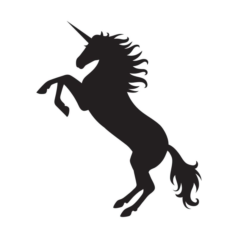 Единорог силуэт