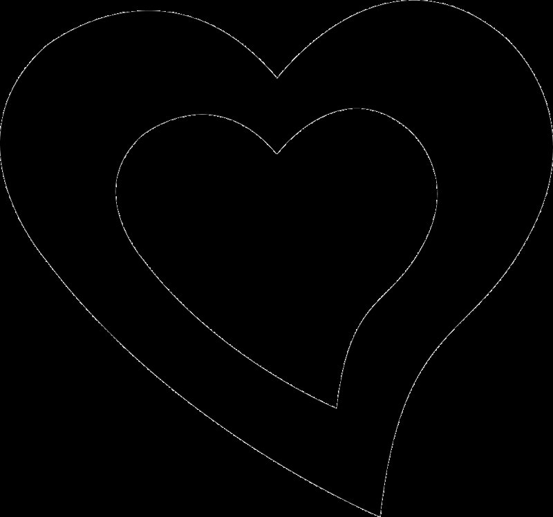 Сердечко черное