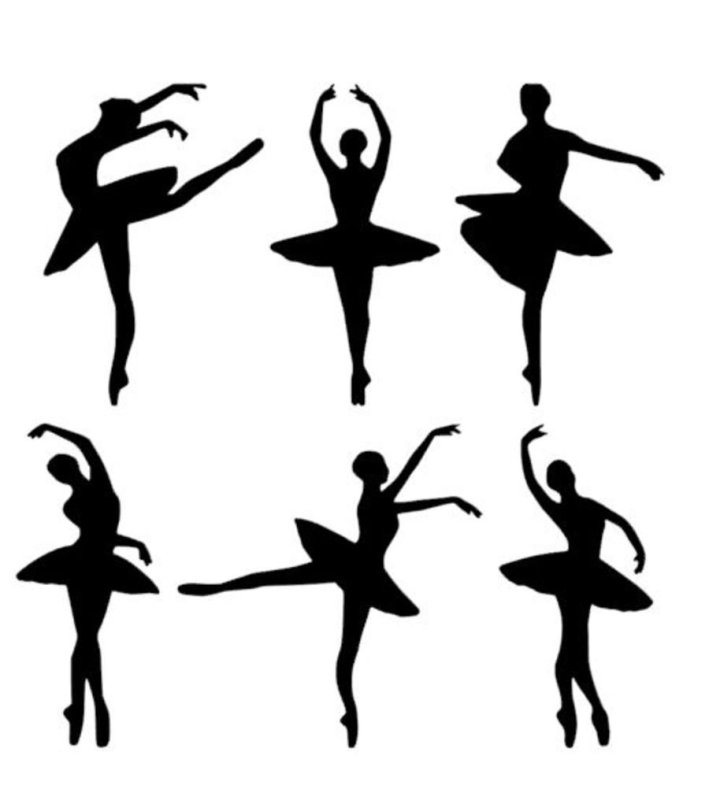 Балеринки трафареты