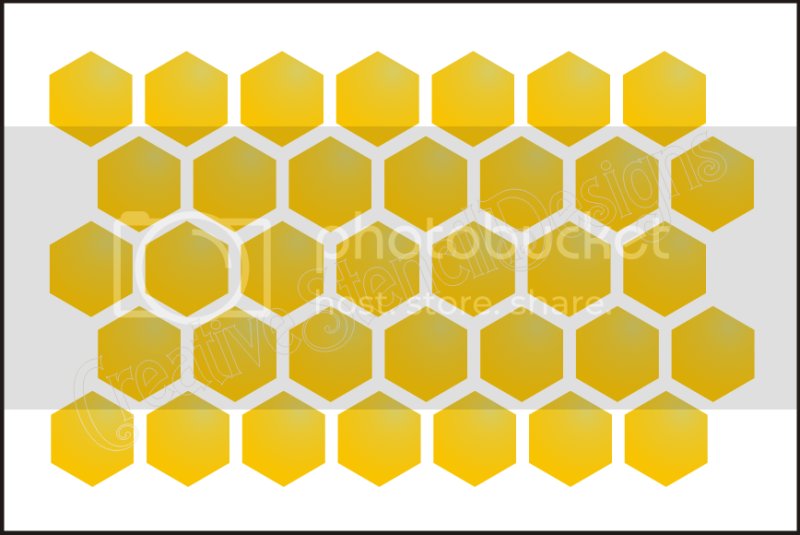 Трафарет сот для медового торта