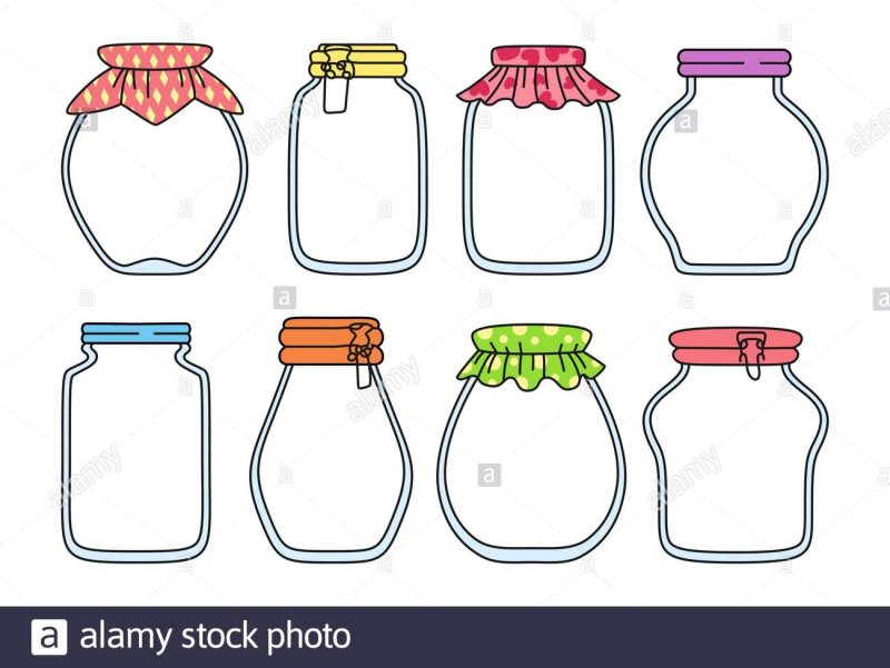 Трафарет банки для рисования