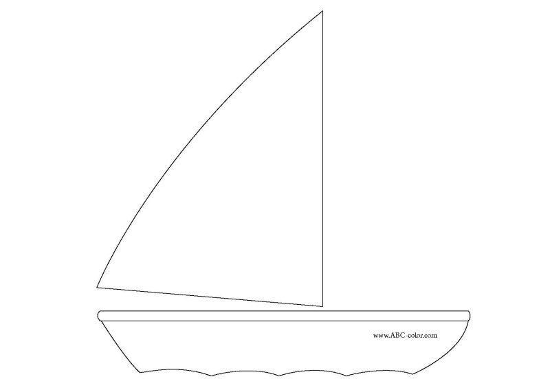 Кораблик шаблон