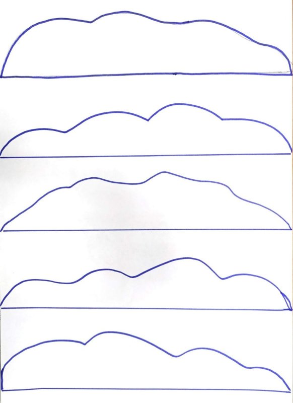 Сугробы для вырезания