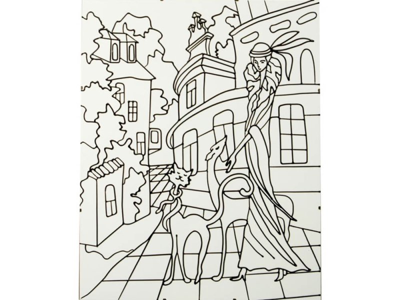 Витраж шаблон