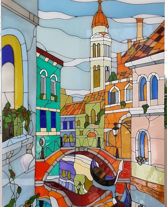 Живописный витраж