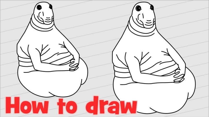 Ждун раскраска