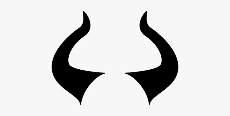 Значок рога