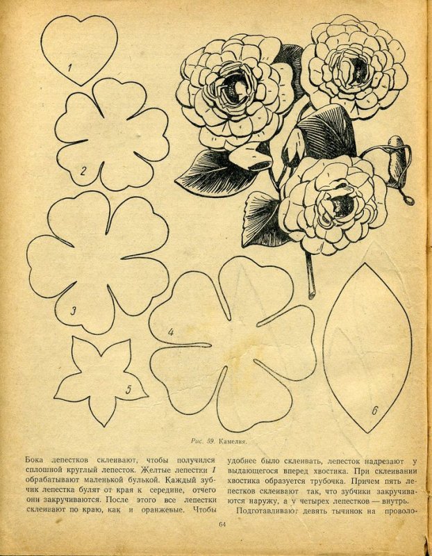 Лекало для цветов из кожи