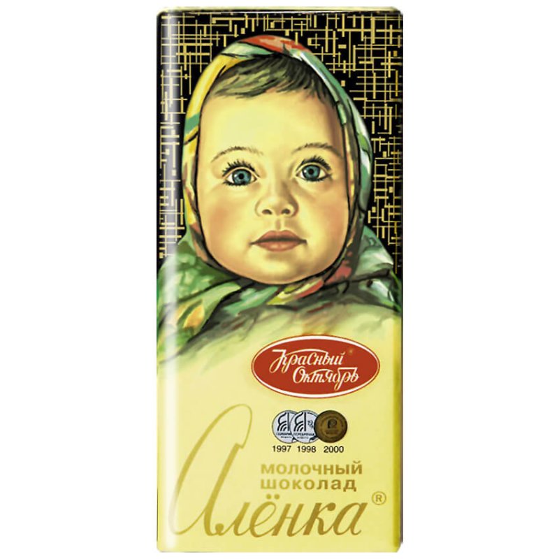 Развертка шоколадки Аленка
