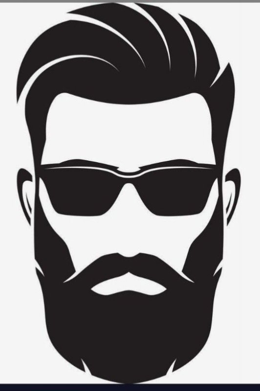 Борода силуэт