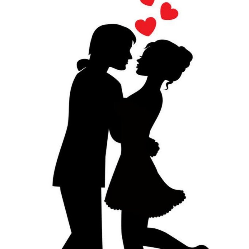 Силуэты ко Дню влюбленных