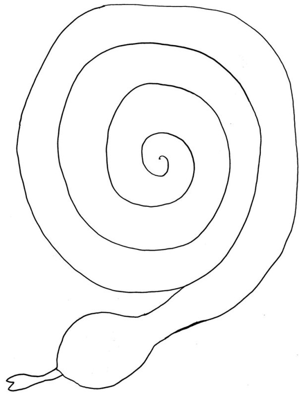 Спираль трафарет
