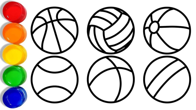 Мяч для раскрашивания для детей