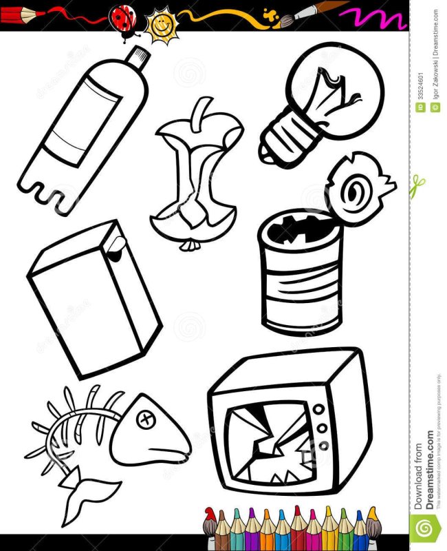 Мусор карандашом