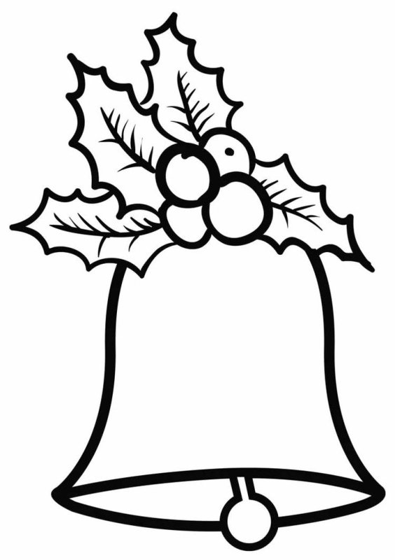 Колокольчик раскраска