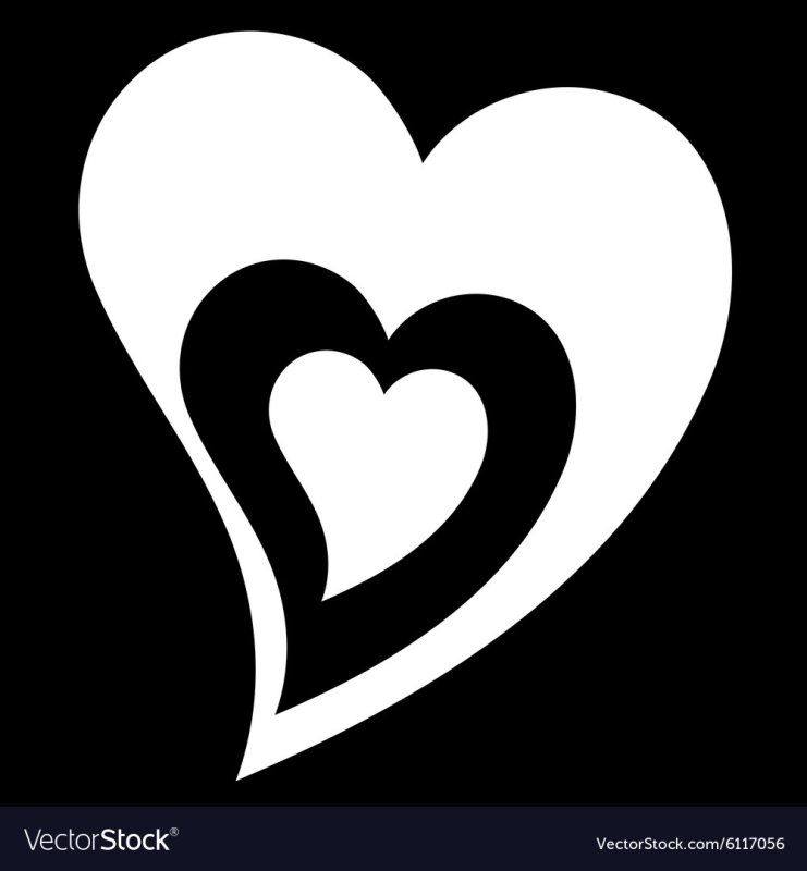 Сердечко силуэт