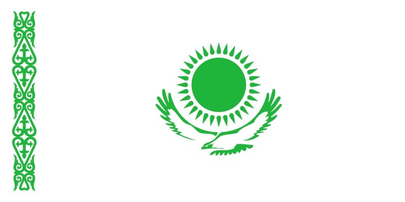 Узор с флага Казахстана