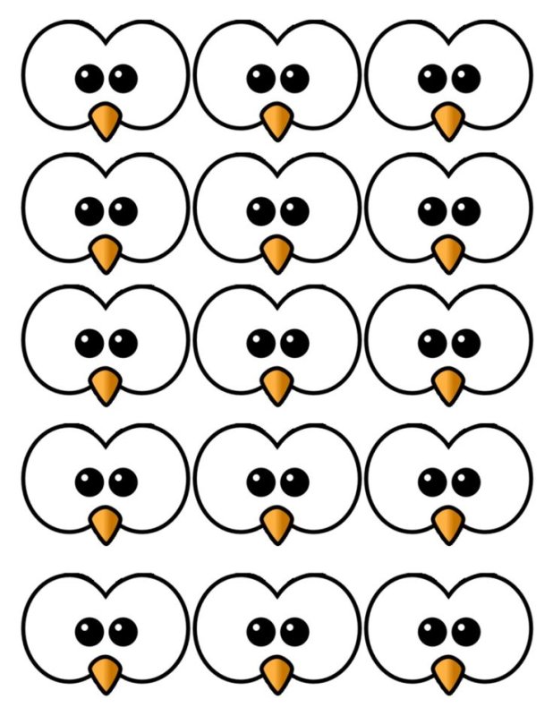 Глазки для поделки Пингвин