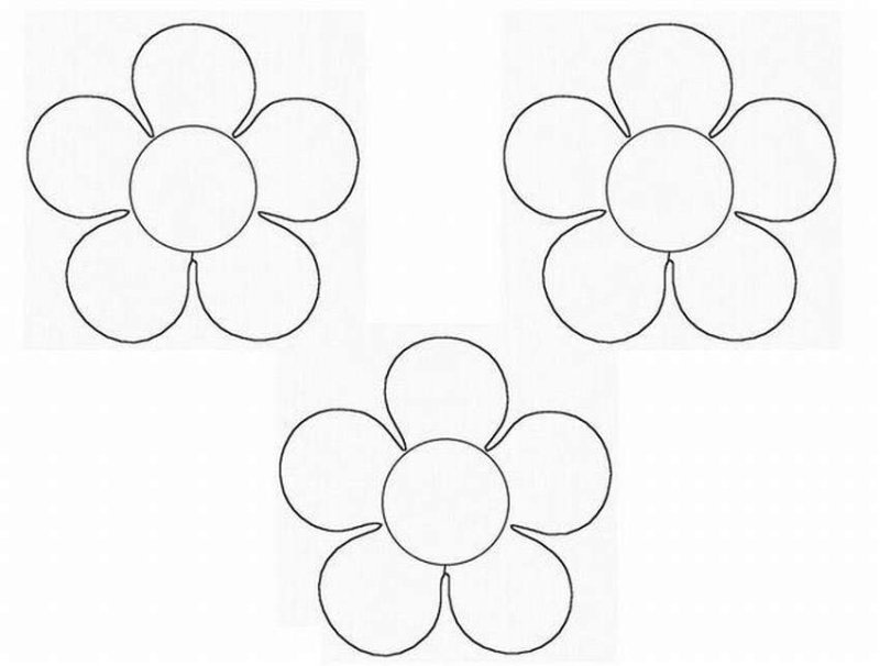 Заготовки цветов для аппликации