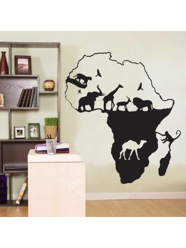 Трафареты для стен животные