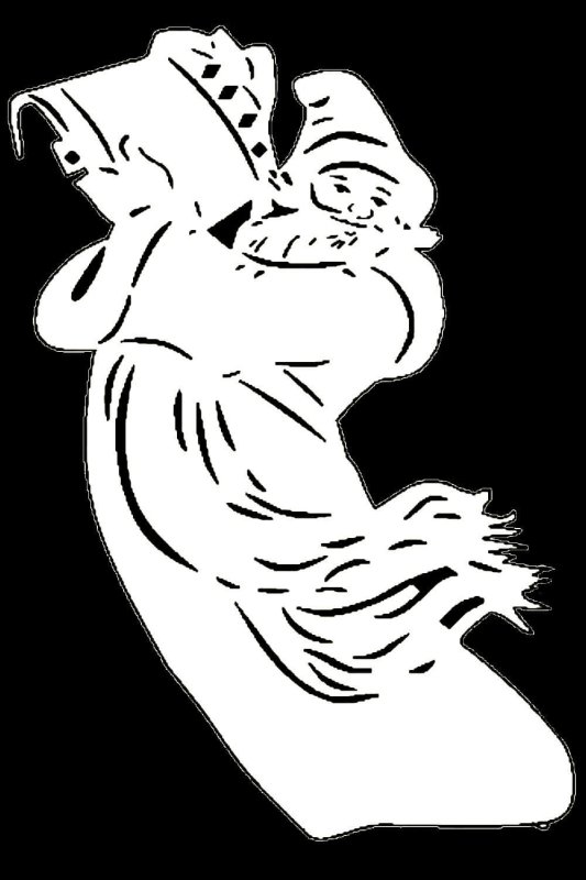 Украшения на окна дед Мороз