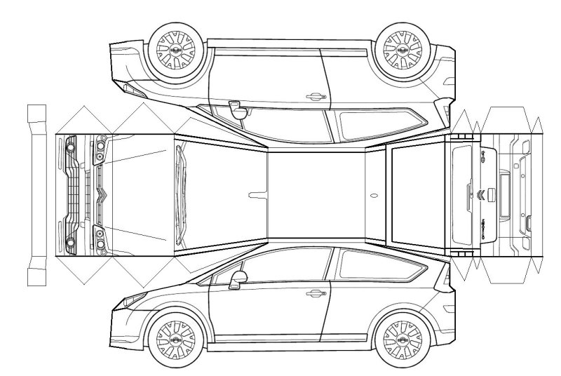Развёртки машин Мерседес w140