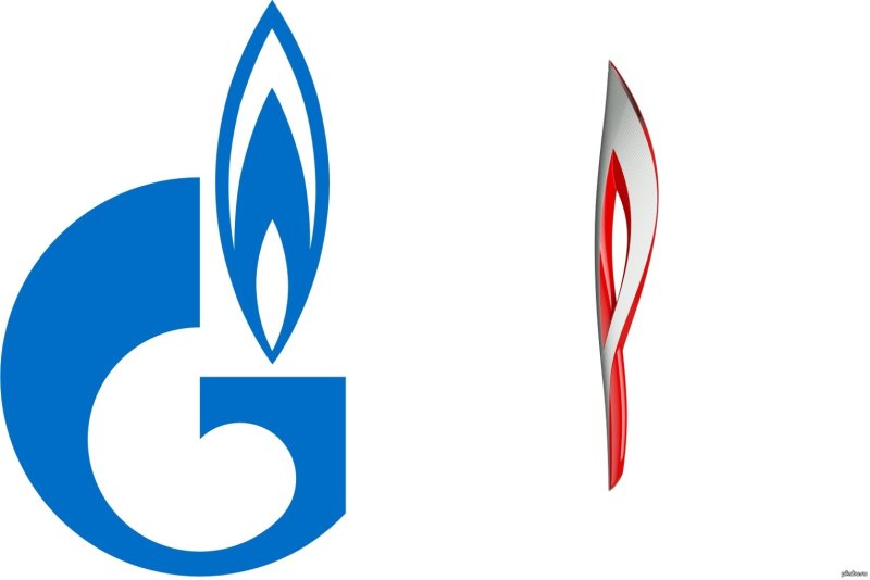 Эмблема Газпром факел