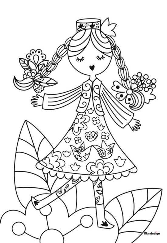 Татарская раскраска