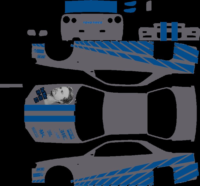 Nissan Skyline r34 Papercraft