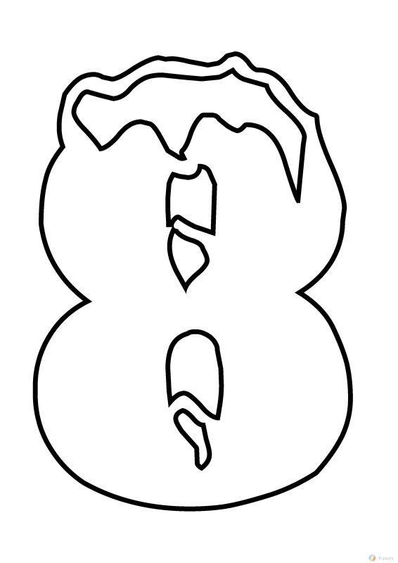 Трафареты на окна цифры